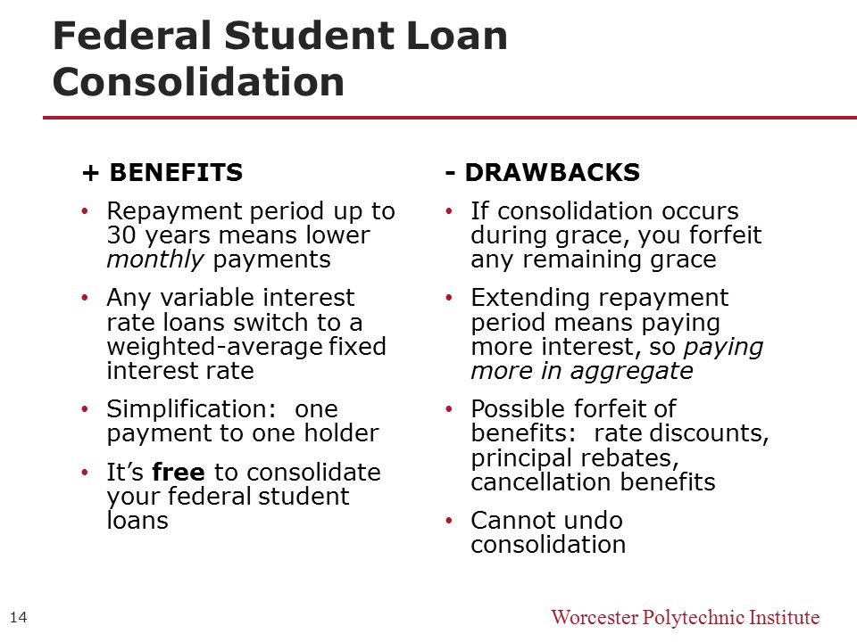 Direct Student Loan Consolidation